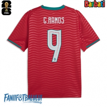 Portugalia Goncalo Ramos #9 Tricou Fotbal Replică Mondial 2026 Barbati Acasa